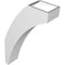 Ekena Millwork 4-in. W x 12-in. D x 20-in. H Thorton Architectural Grade PVC Knee Brace BRCP04X12X20THR - alternate 6